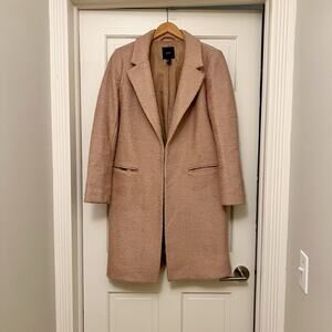 Forever 21 camel boucle coat